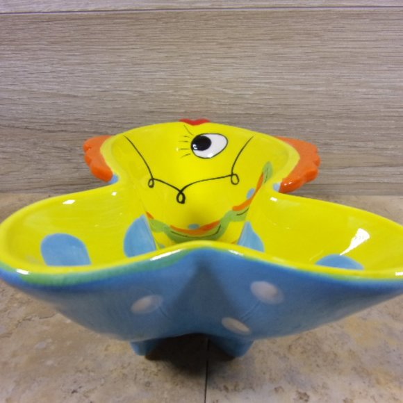 New Mainstreet Collection Fish Bowl with Knife Spreader, Cute Table Setting - Picture 4 of 11